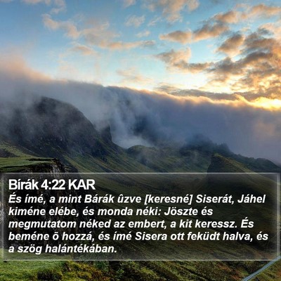 Bírák 4:22 KAR Bible Verse Image