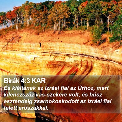 Bírák 4:3 KAR Bible Verse Image