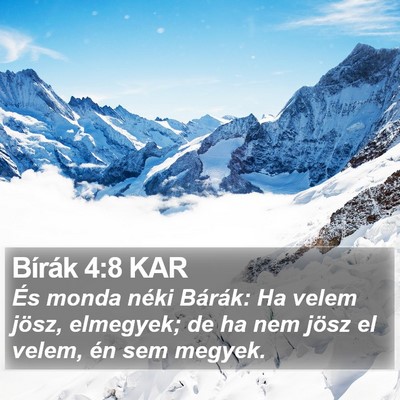 Bírák 4:8 KAR Bible Verse Image