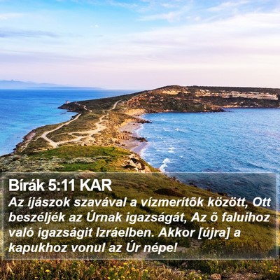 Bírák 5:11 KAR Bible Verse Image
