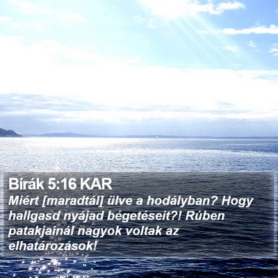 Bírák 5:16 KAR Bible Verse Image
