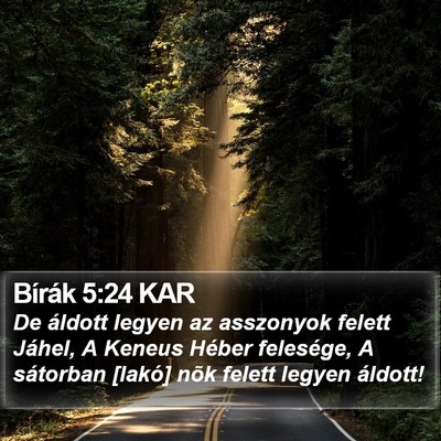 Bírák 5:24 KAR Bible Verse Image