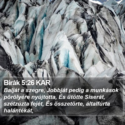 Bírák 5:26 KAR Bible Verse Image