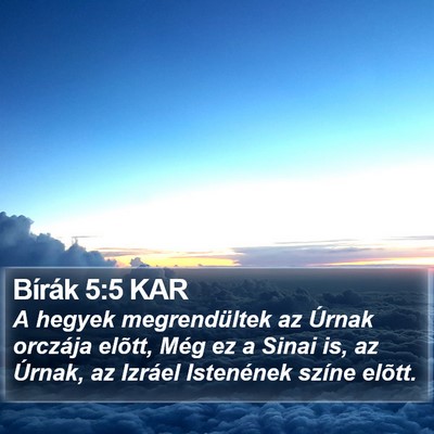 Bírák 5:5 KAR Bible Verse Image