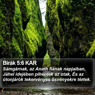 Bírák 5:6 KAR Bible Verse Image