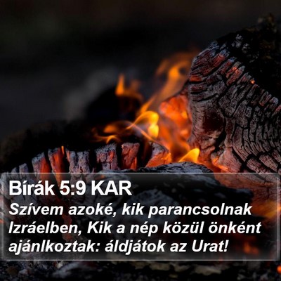 Bírák 5:9 KAR Bible Verse Image