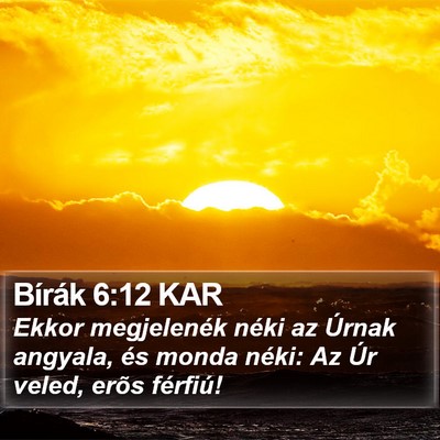 Bírák 6:12 KAR Bible Verse Image