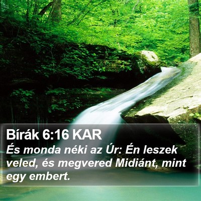 Bírák 6:16 KAR Bible Verse Image