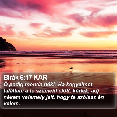 Bírák 6:17 KAR Bible Verse Image