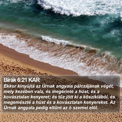 Bírák 6:21 KAR Bible Verse Image