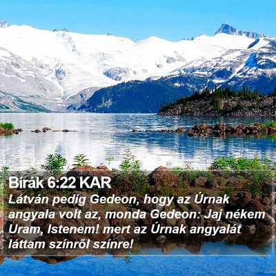 Bírák 6:22 KAR Bible Verse Image