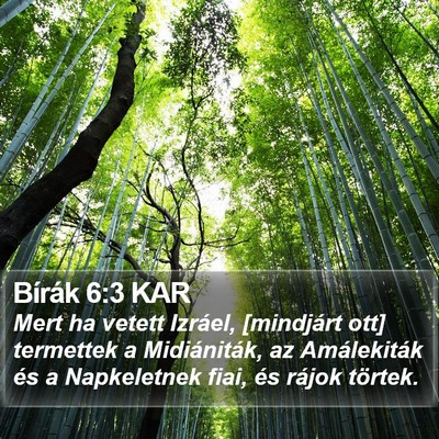 Bírák 6:3 KAR Bible Verse Image