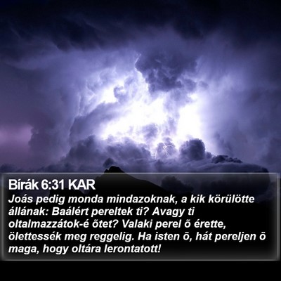Bírák 6:31 KAR Bible Verse Image