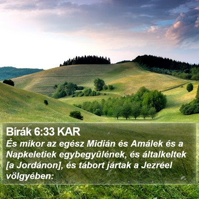 Bírák 6:33 KAR Bible Verse Image