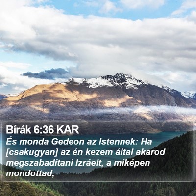Bírák 6:36 KAR Bible Verse Image