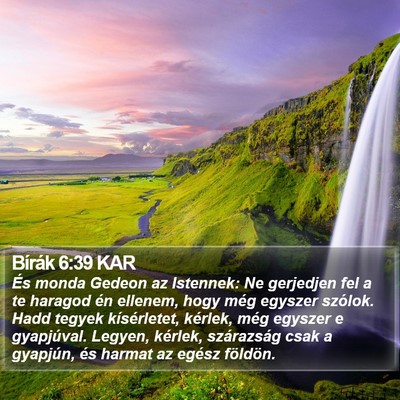 Bírák 6:39 KAR Bible Verse Image