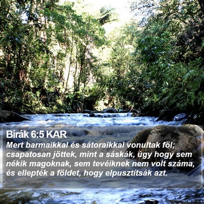 Bírák 6:5 KAR Bible Verse Image