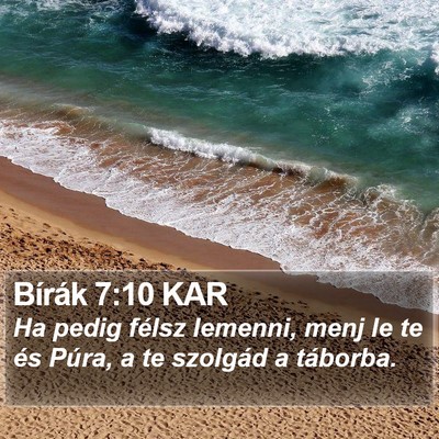Bírák 7:10 KAR Bible Verse Image