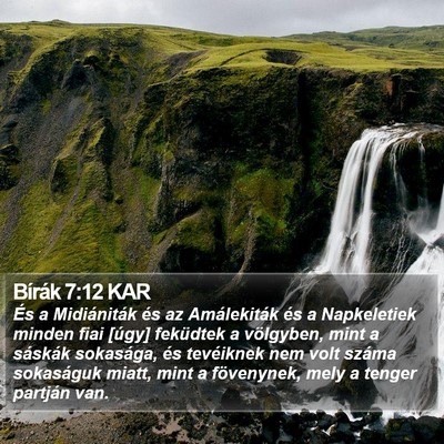 Bírák 7:12 KAR Bible Verse Image