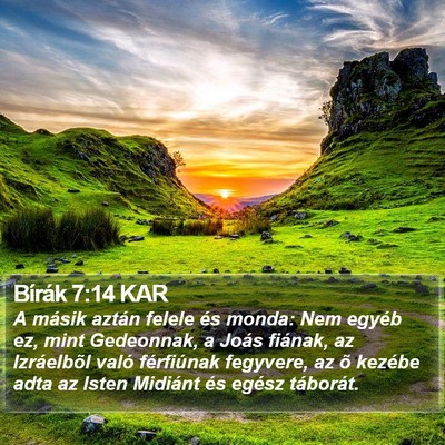 Bírák 7:14 KAR Bible Verse Image