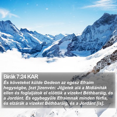 Bírák 7:24 KAR Bible Verse Image