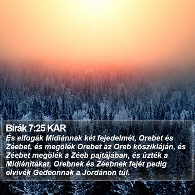 Bírák 7:25 KAR Bible Verse Image
