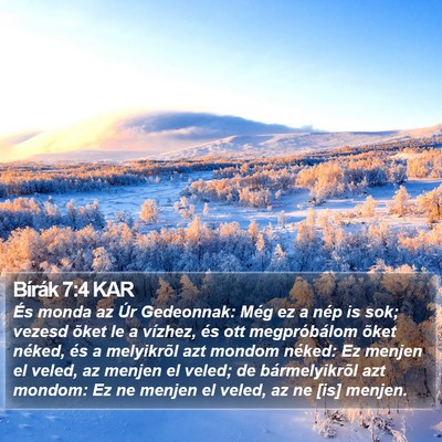 Bírák 7:4 KAR Bible Verse Image