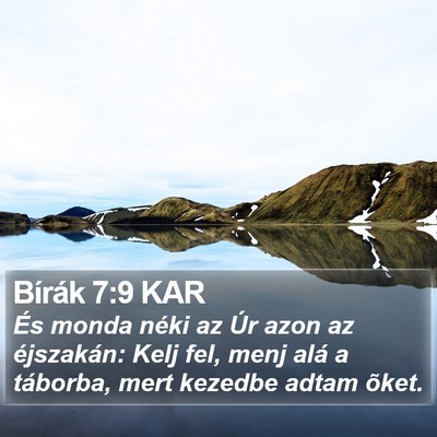 Bírák 7:9 KAR Bible Verse Image