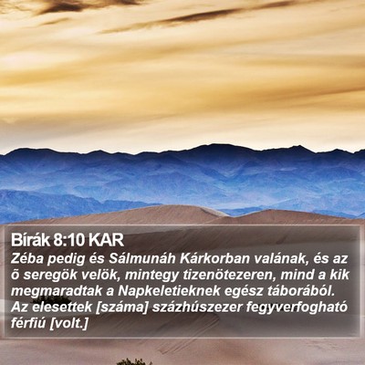 Bírák 8:10 KAR Bible Verse Image
