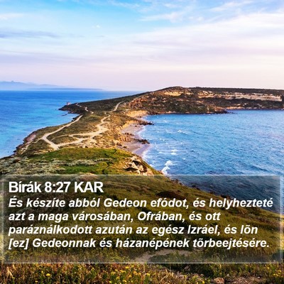 Bírák 8:27 KAR Bible Verse Image