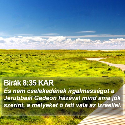 Bírák 8:35 KAR Bible Verse Image