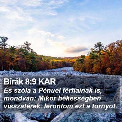 Bírák 8:9 KAR Bible Verse Image
