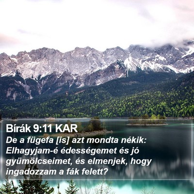 Bírák 9:11 KAR Bible Verse Image
