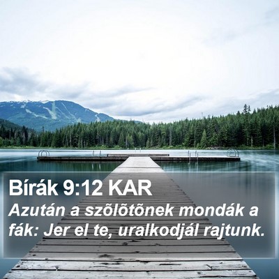 Bírák 9:12 KAR Bible Verse Image