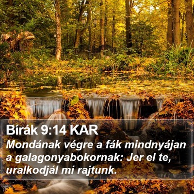 Bírák 9:14 KAR Bible Verse Image