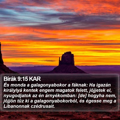 Bírák 9:15 KAR Bible Verse Image