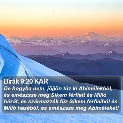 Bírák 9:20 KAR Bible Verse Image