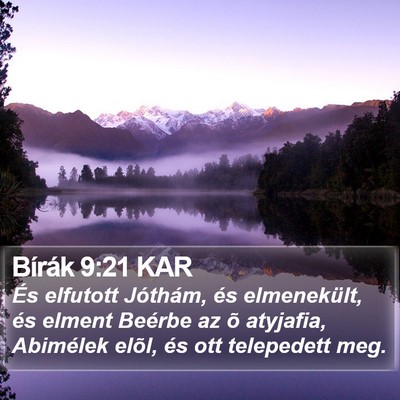 Bírák 9:21 KAR Bible Verse Image