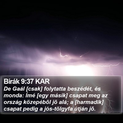 Bírák 9:37 KAR Bible Verse Image