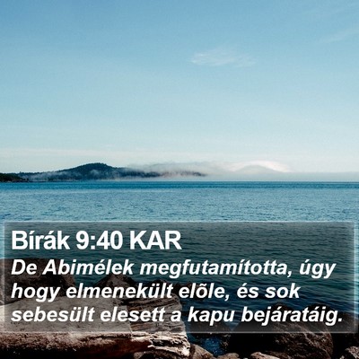 Bírák 9:40 KAR Bible Verse Image