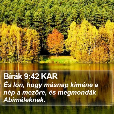 Bírák 9:42 KAR Bible Verse Image