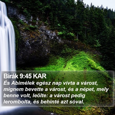 Bírák 9:45 KAR Bible Verse Image