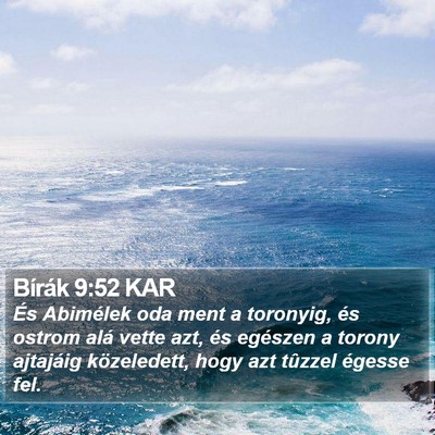 Bírák 9:52 KAR Bible Verse Image