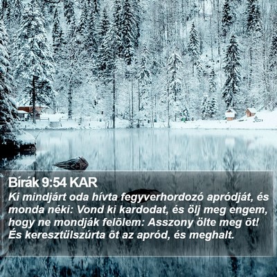 Bírák 9:54 KAR Bible Verse Image