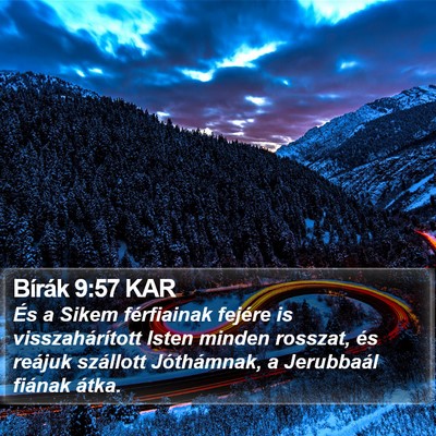 Bírák 9:57 KAR Bible Verse Image