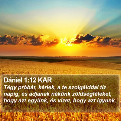 Dániel 1:12 KAR Bible Verse Image