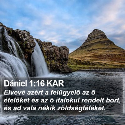 Dániel 1:16 KAR Bible Verse Image