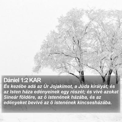 Dániel 1:2 KAR Bible Verse Image