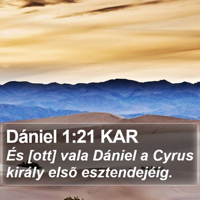 Dániel 1:21 KAR Bible Verse Image