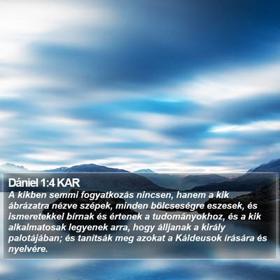 Dániel 1:4 KAR Bible Verse Image
